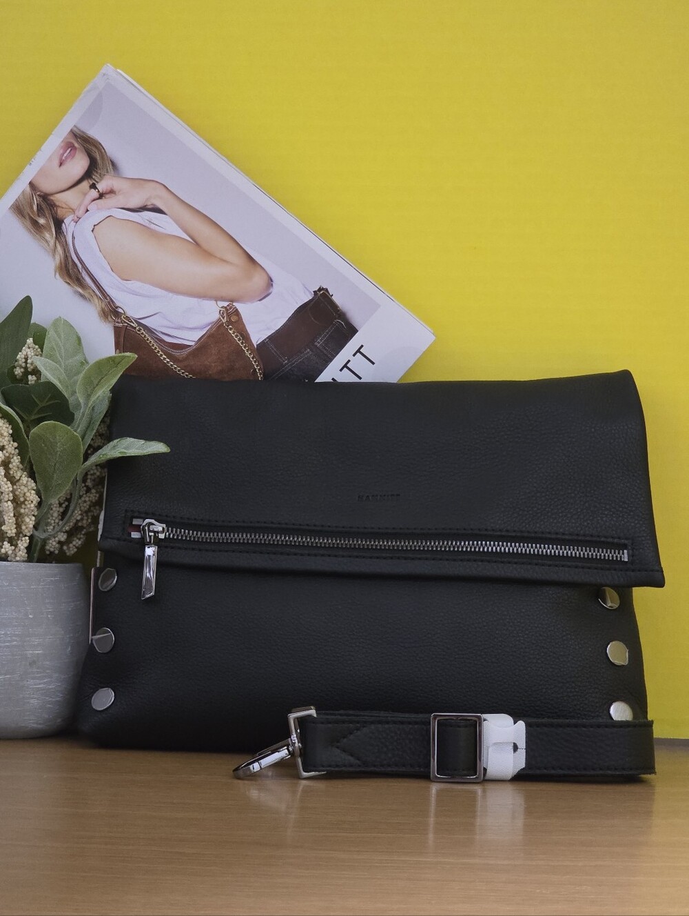 Hammitt Black Leather Large Vip Crossbody Bag - Picture 2 of 8